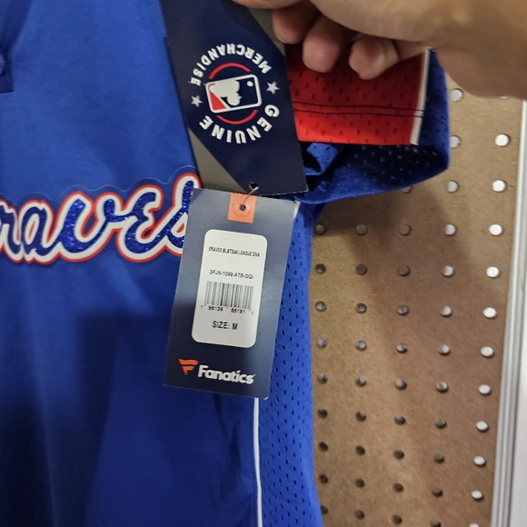 Fanatics Women's Atlanta Braves Branded RoyalBlue/Red True Classic Raglan Jersey - Picture 4 of 8